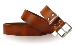 Arbeitsgürtel 3,3 cm, Stahl-Gürtelschnalle, robust, heavy duty, dickes Vollleder