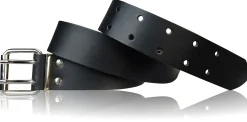 Arbeitsgürtel 4 cm, Stahl-Gürtelschnalle, Rindsleder, bis Bundweite 125cm, 100% echtes Leder