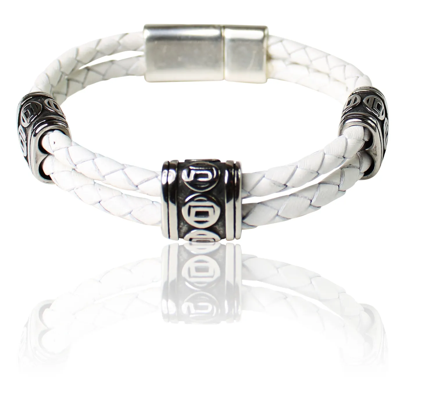 Armband mit Lederkordel und tollen Zierteilen für Damen