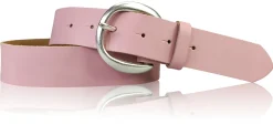 AUDREY: Damen Ledergürtel 4 cm in aktuellen Farben mit halbrunder Gürtelschnalle