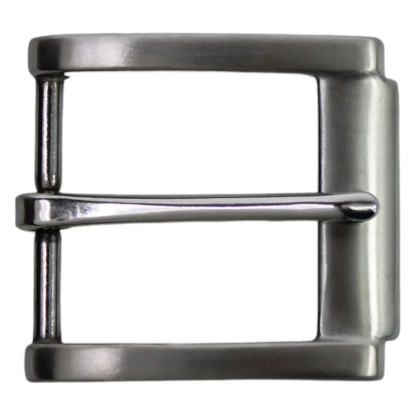 Best Patina® Edelstahlschnalle, silberfarbig, gebürstet, für 4 cm Riemen