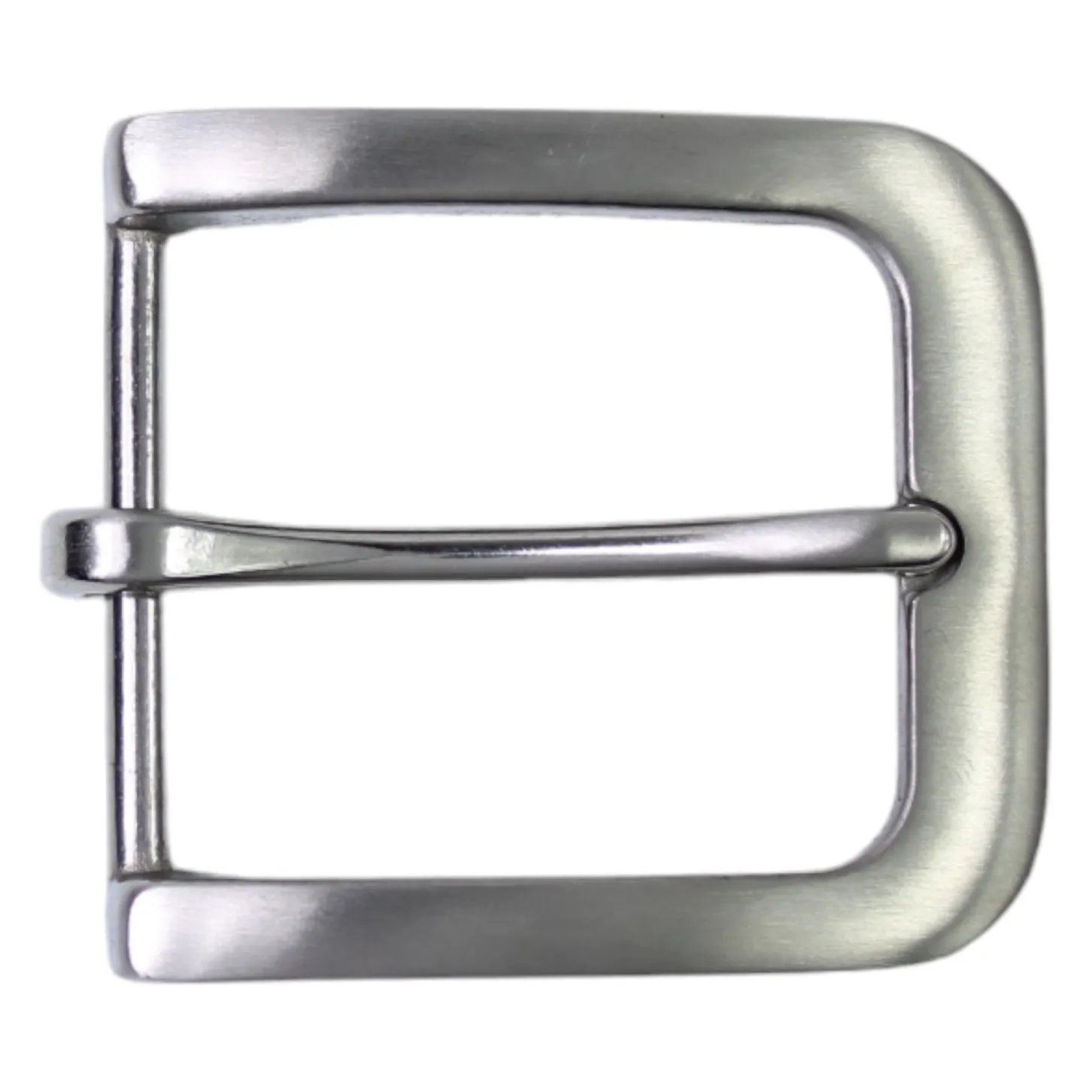 Best Patina® Edelstahlschnalle, silberfarbig, gebürstet, für 4 cm Riemen