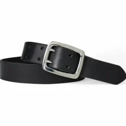 BEST PATINA® extremer Ledergürtel, 4 cm, pflanzlich gegerbtes Geschirrleder, Edelstahl Doppeldornschnalle, heavy duty