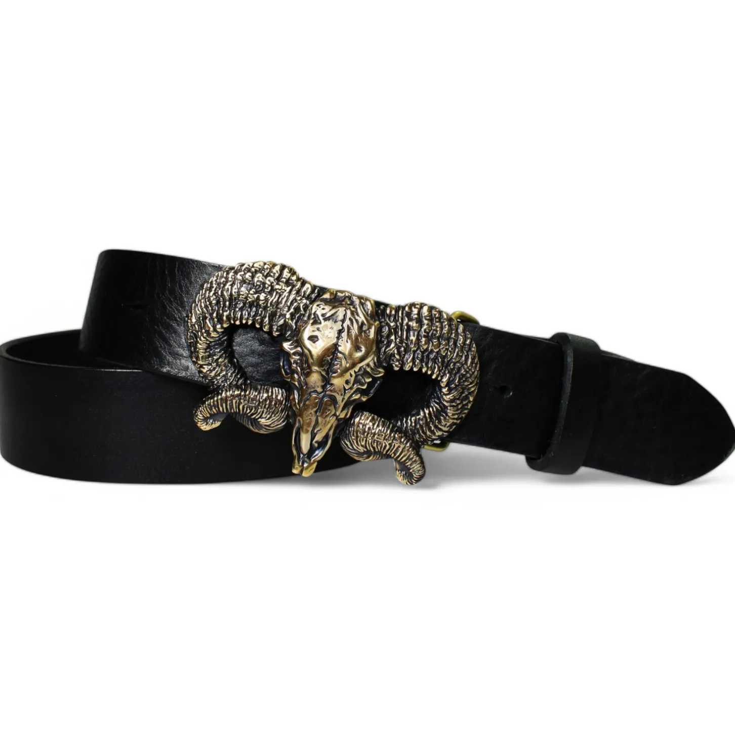 Best Patina® hochwertiger Herrengürtel 4cm, Sattlerleder, Messingschnalle Handguss