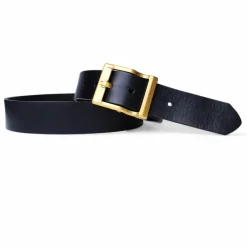 Best Patina® hochwertiger 4 cm Herrengürtel, massive Messingschnalle, pflanzlich gegerbtes Sattlerleder