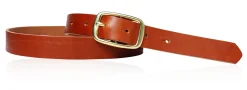 Best&Timeless hochwertiger Damen Ledergürtel 2,5 cm, massiv Messing Gürtelschnalle, vegetabiles Leder