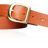 Best&Timeless hochwertiger Damen Ledergürtel 3 cm, Messing Gürtelschnalle, vegetabiles Leder