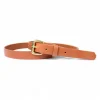 Best&Timeless hochwertiger Damen Ledergürtel 2,5 cm, massiv Messing Gürtelschnalle, vegetabiles Leder