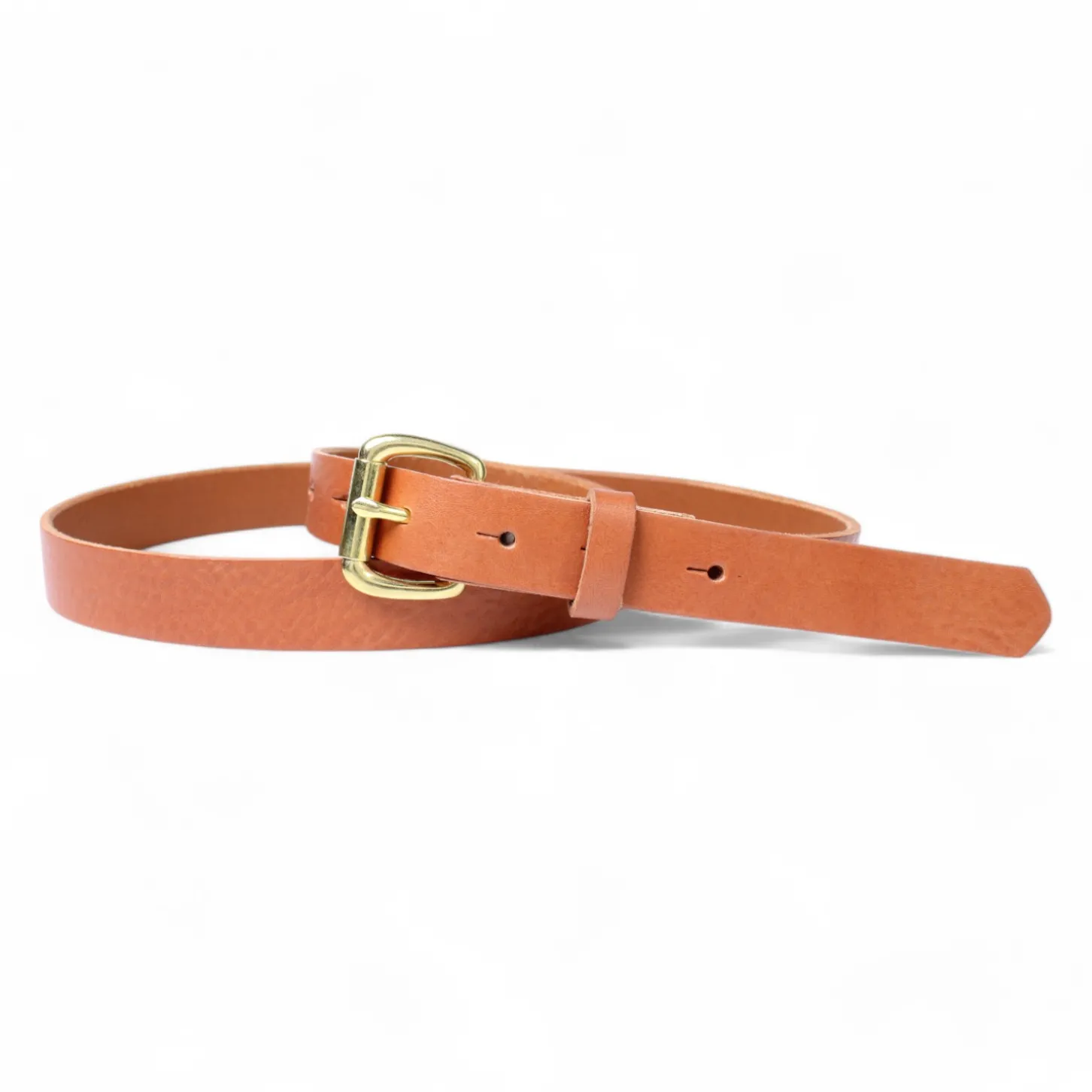 Best&Timeless hochwertiger Damen Ledergürtel 2,5 cm, massiv Messing Gürtelschnalle, vegetabiles Leder