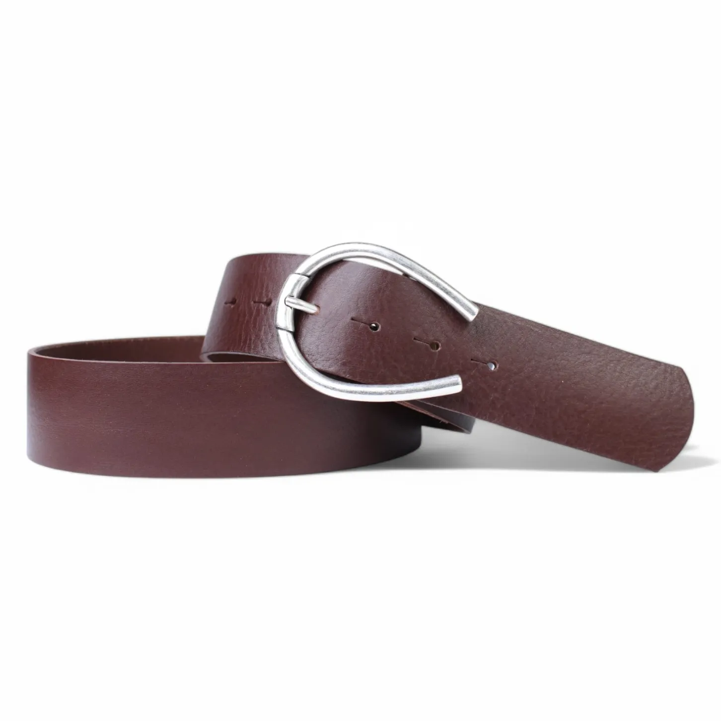 Best&Timeless hochwertiger breiter Damengürtel 4,5 cm, Hufeisen Schnalle