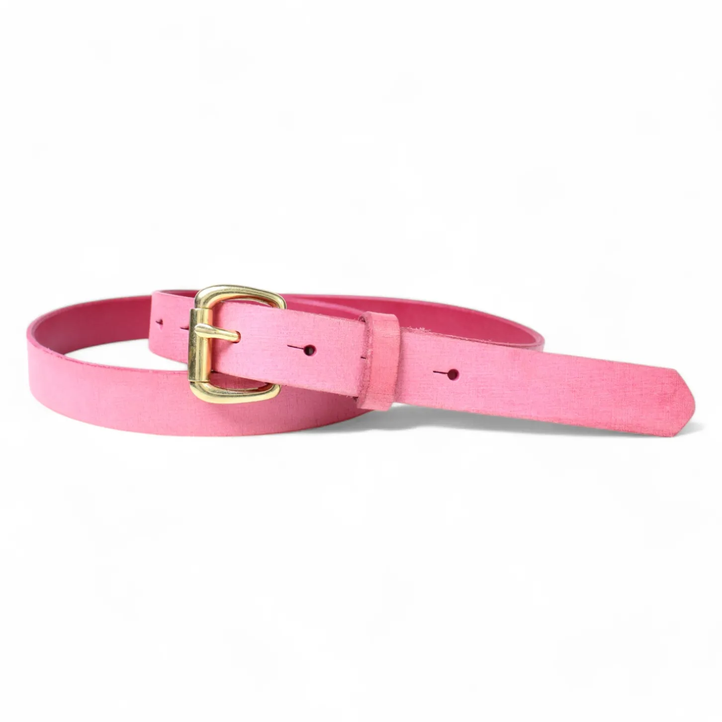 Best&Timeless hochwertiger Damen Ledergürtel 2,5 cm, massiv Messing Gürtelschnalle, vegetabiles Leder
