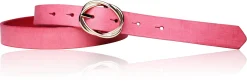 Best&Timeless hochwertiger Damen Ledergürtel 2,5 cm, goldene Gürtelschnalle, vegetabiles Leder