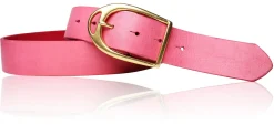 Best&Timeless hochwertiger Damen Ledergürtel 4 cm, massiv Messing Gürtelschnalle, vegetabiles Leder