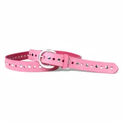 Best&Timeless hochwertiger Nietengürtel 3 cm, durchgelocht, silber
