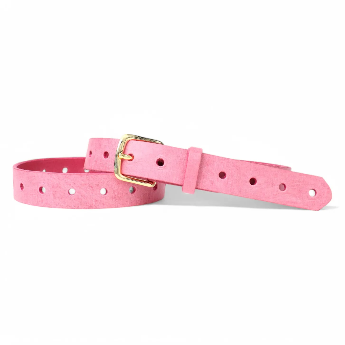Best&Timeless hochwertiger Gürtel 3 cm, vergoldete Schnalle, durchgelocht