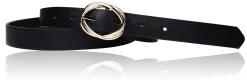 Best&Timeless hochwertiger Damen Ledergürtel 2,5 cm, goldene Gürtelschnalle, vegetabiles Leder