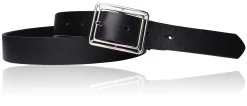 Best&Timeless hochwertiger Damen Ledergürtel 3 cm, silberne Gürtelschnalle, vegetabiles Leder