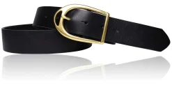 Best&Timeless hochwertiger Damen Ledergürtel 4 cm, massiv Messing Gürtelschnalle, vegetabiles Leder