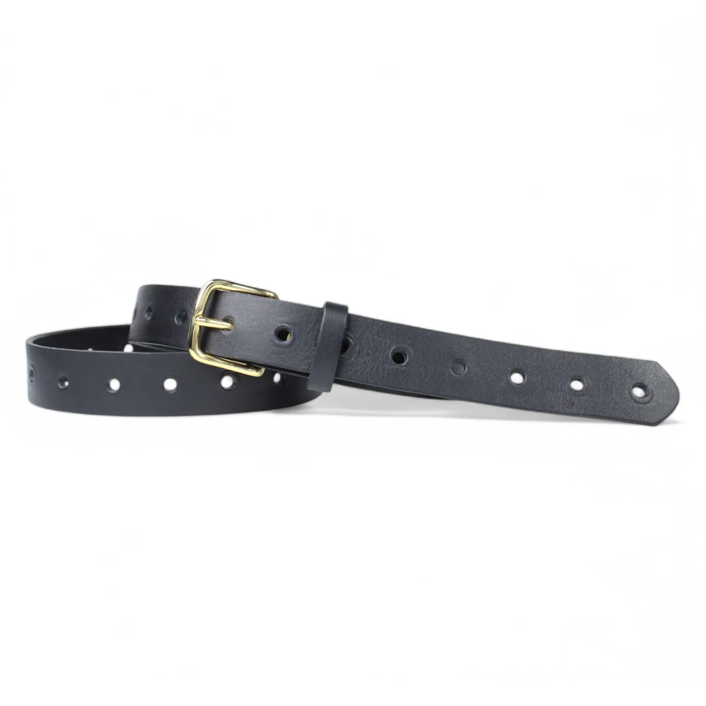 Best&Timeless hochwertiger Gürtel 3 cm, vergoldete Schnalle, durchgelocht