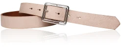 Best&Timeless hochwertiger Damen Ledergürtel 3 cm, silberne Gürtelschnalle, vegetabiles Leder