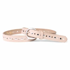 Best&Timeless hochwertiger Nietengürtel 3 cm, durchgelocht, silber