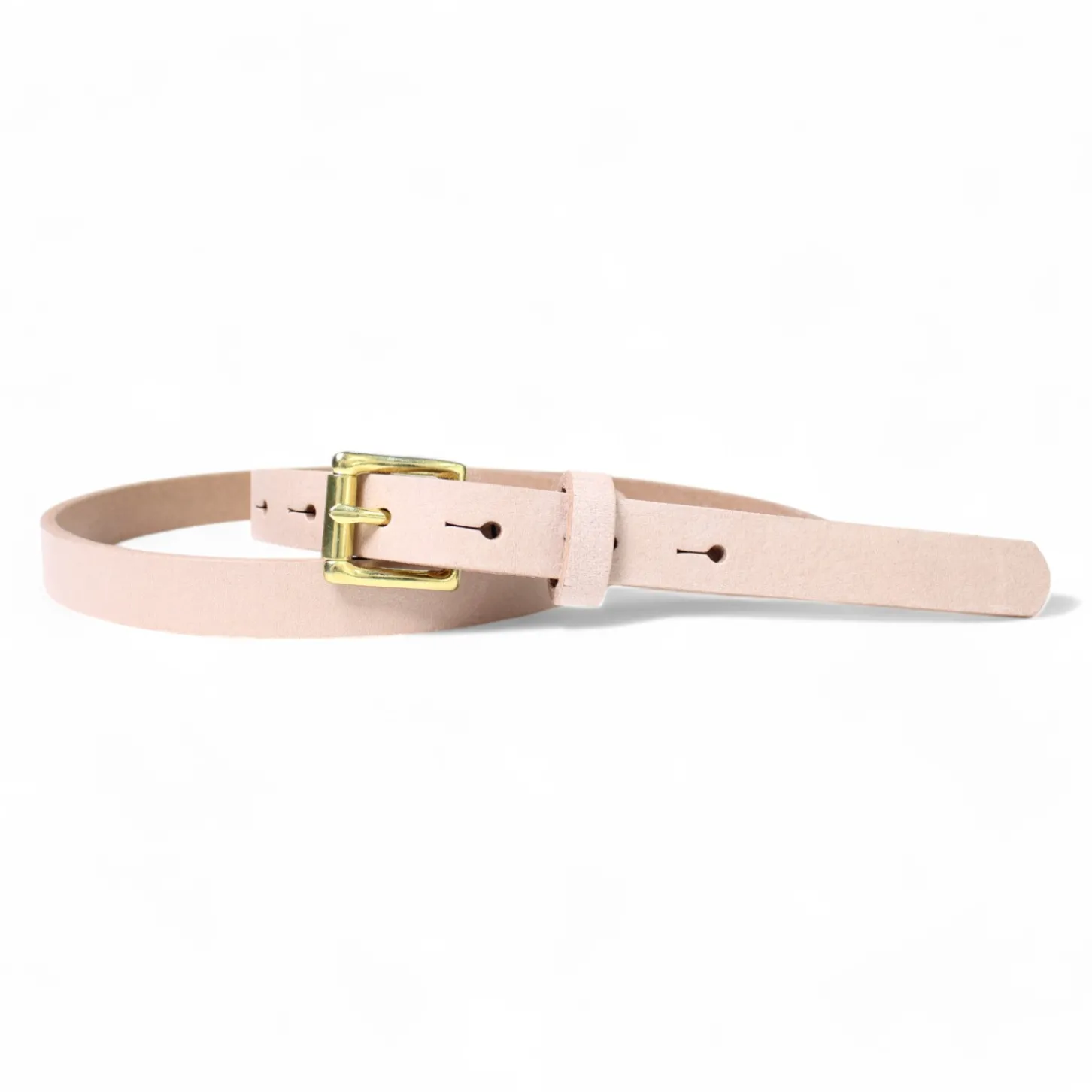 Best&Timeless hochwertiger Damen Ledergürtel 2 cm, Messing Gürtelschnalle, vegetabiles Leder
