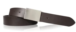 BOZEN klassischer Anzuggürtel 35 mm, hochwertiges Leder, hochwertige Gürtelschnalle, kürzbar