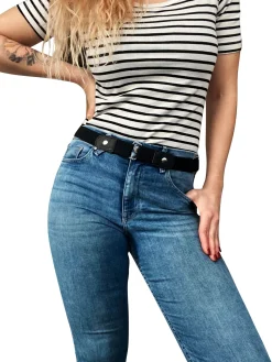 DARUNTER-GÜRTEL Stretchgürtel zum Einziehen in die Jeans ohne Gürtelschnalle