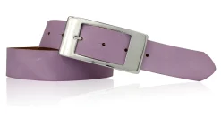 EMILIA Damen Ledergürtel Echtledergürtel ca 3,5 cm rechteckige Dornschnalle klassischer Damen Ledergürtel