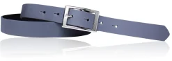 Günstiger Damen Ledergürtel 2,5 cm, silberne Gürtelschnalle, echt Leder