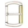 Gürtelschnalle, bicolor, Rollschnalle, zeitlose Gürtelschnalle 4 cm