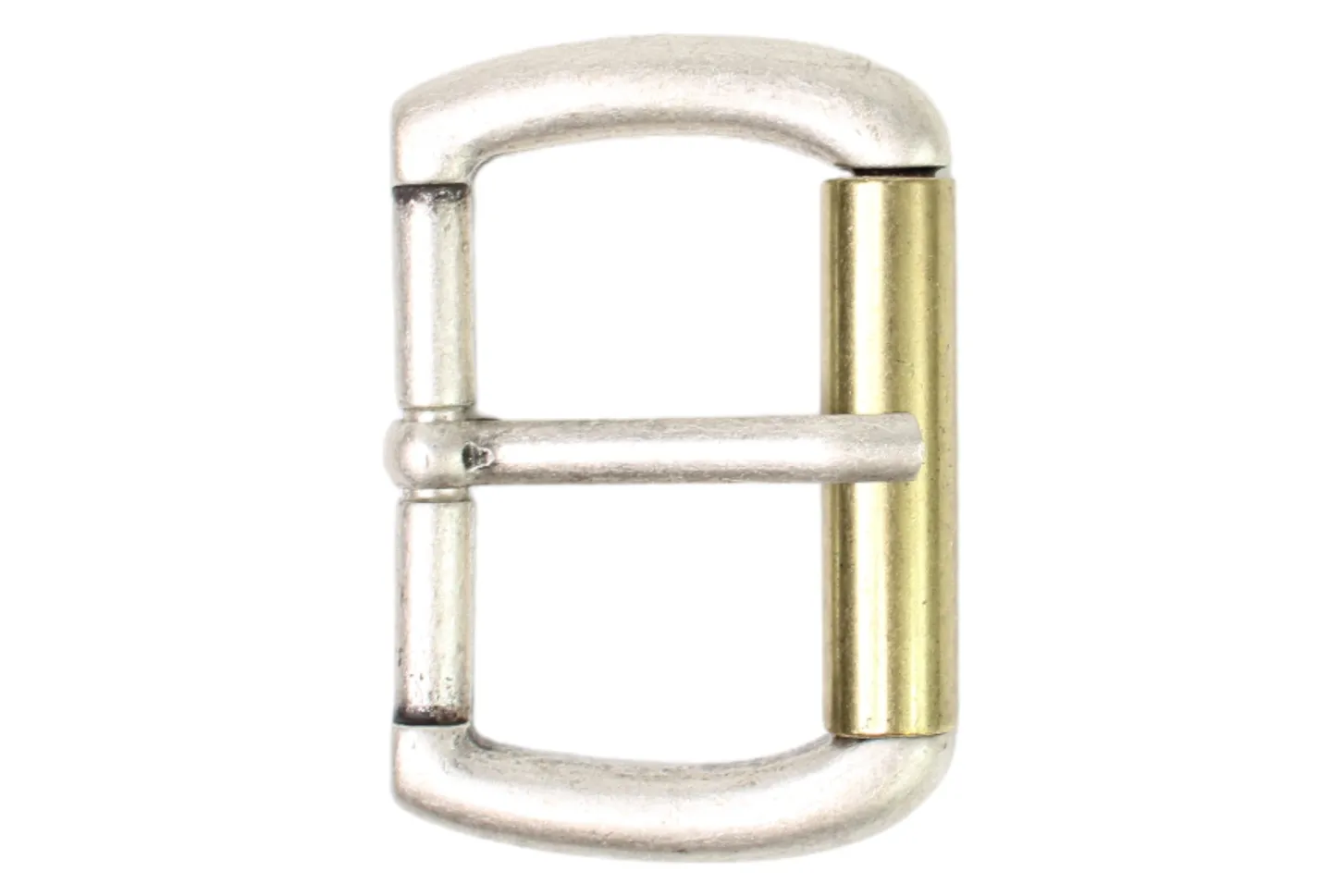 Gürtelschnalle, bicolor, Rollschnalle, zeitlose Gürtelschnalle 4 cm