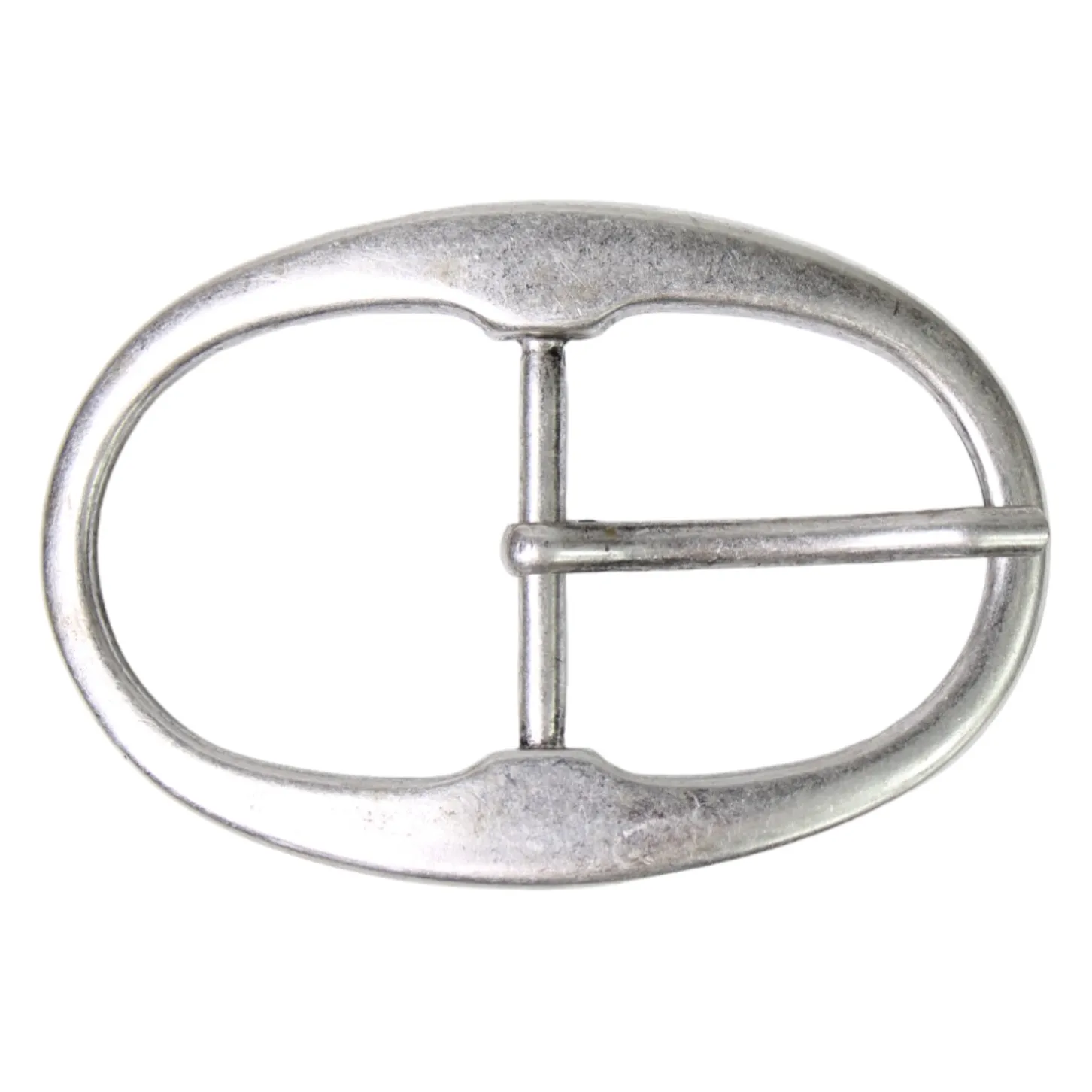 Gürtelschnalle für 4 cm Riemen, antik silber, Dornschnalle