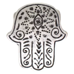 Gürtelschnalle Hand der Fatima 4 cm altsilber