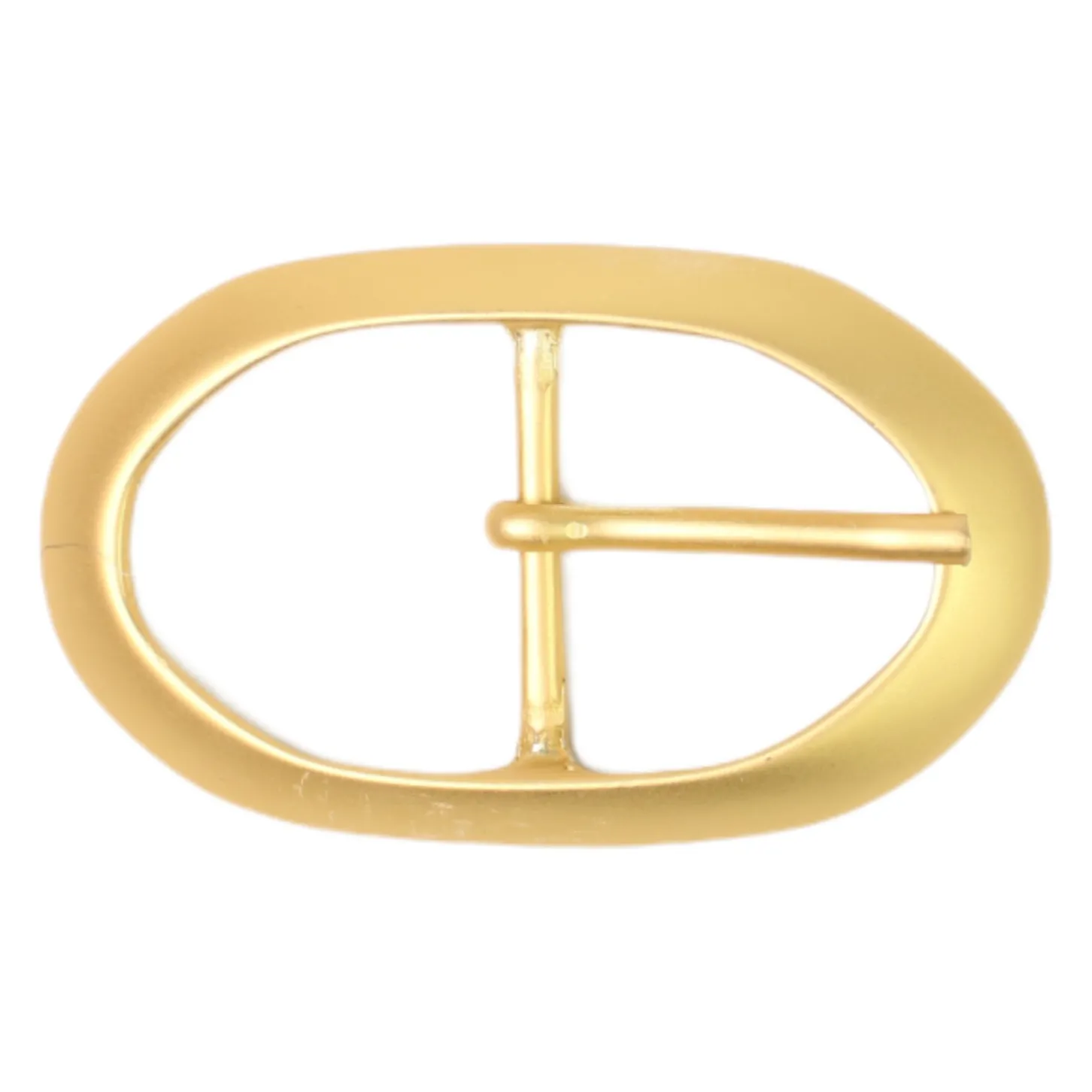 Gürtelschnalle in gold, ovale Form, 3 cm Gürtelriemen