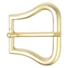 Gürtelschnalle in gold, tolle Form, 3 cm Gürtelriemen