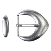 Gürtelschnalle klassisch 3 cm altsilber, Dornschnalle inkl. Schlaufe