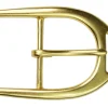 Gürtelschnalle, massiv Messing, zeitlose Gürtelschnalle 4 cm