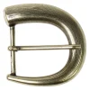 Gürtelschnalle messingfarben, Dornschnalle für 3,5 cm Riemen, tolle Form