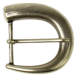 Gürtelschnalle messingfarben, Dornschnalle für 3,5 cm Riemen, tolle Form
