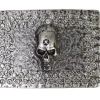 Gürtelschnalle mit Totenkopf, Swarovski Steine, 4 cm, Zamak