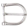 Gürtelschnalle silber, Dornschnalle für 3,5 cm Riemen, Hufeisen