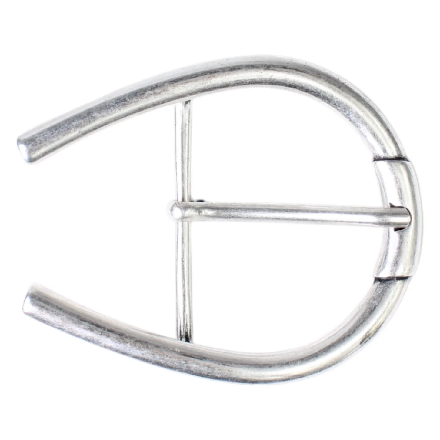 Gürtelschnalle silber, Dornschnalle für 4,5 cm Riemen, Hufeisen