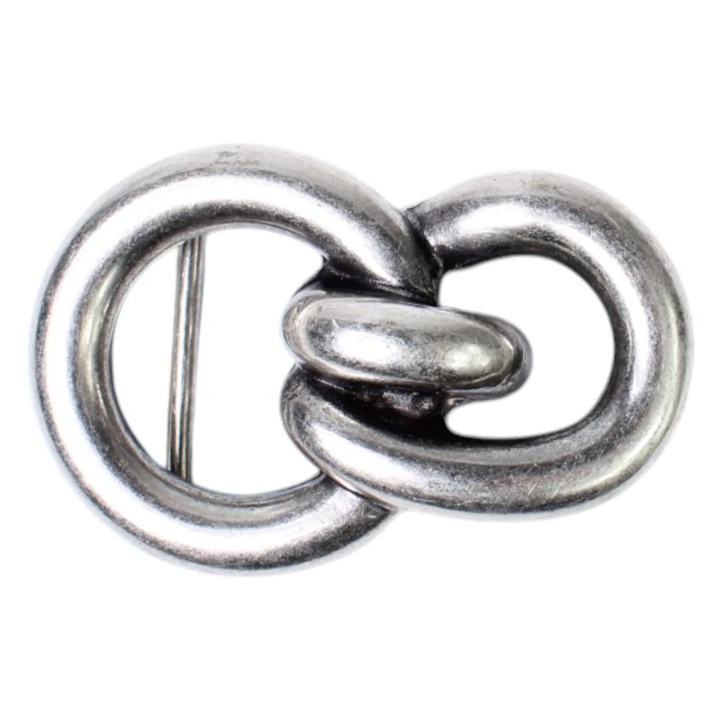 Gürtelschnalle tolles Design, echt versilbert, 4 cm