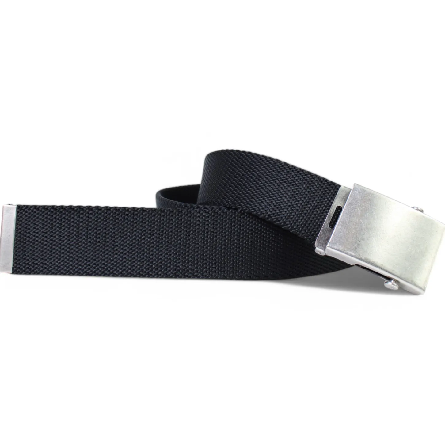 Heavy Duty Gürtel, stufenlose Militär-Schnalle, 4 cm, extra dickes Webband, kürzbar