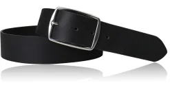 Hochwertiger Herrengürtel 4 cm mit massiver Edelstahl Gürtelschnalle, Büffelleder