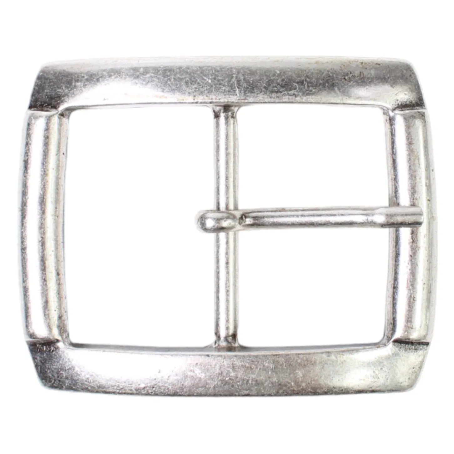 Klassische Gürtelschnalle silber, Dornschnalle, Gürtelschließe 4,5 cm