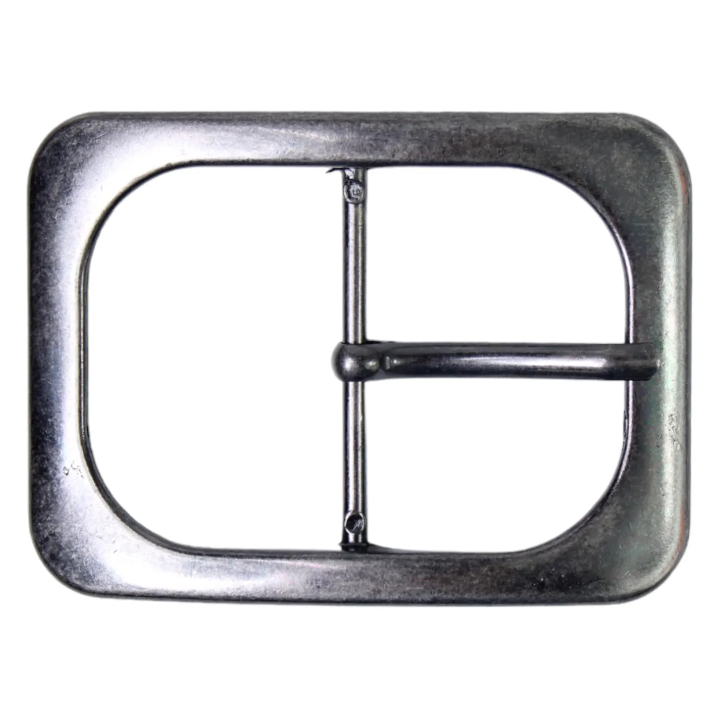 Klassische Gürtelschnalle, Dornschnalle, Farbe gunmetal, 5 cm