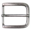 Klassische Gürtelschnalle in dunklem silber, Dornschnalle 4 cm