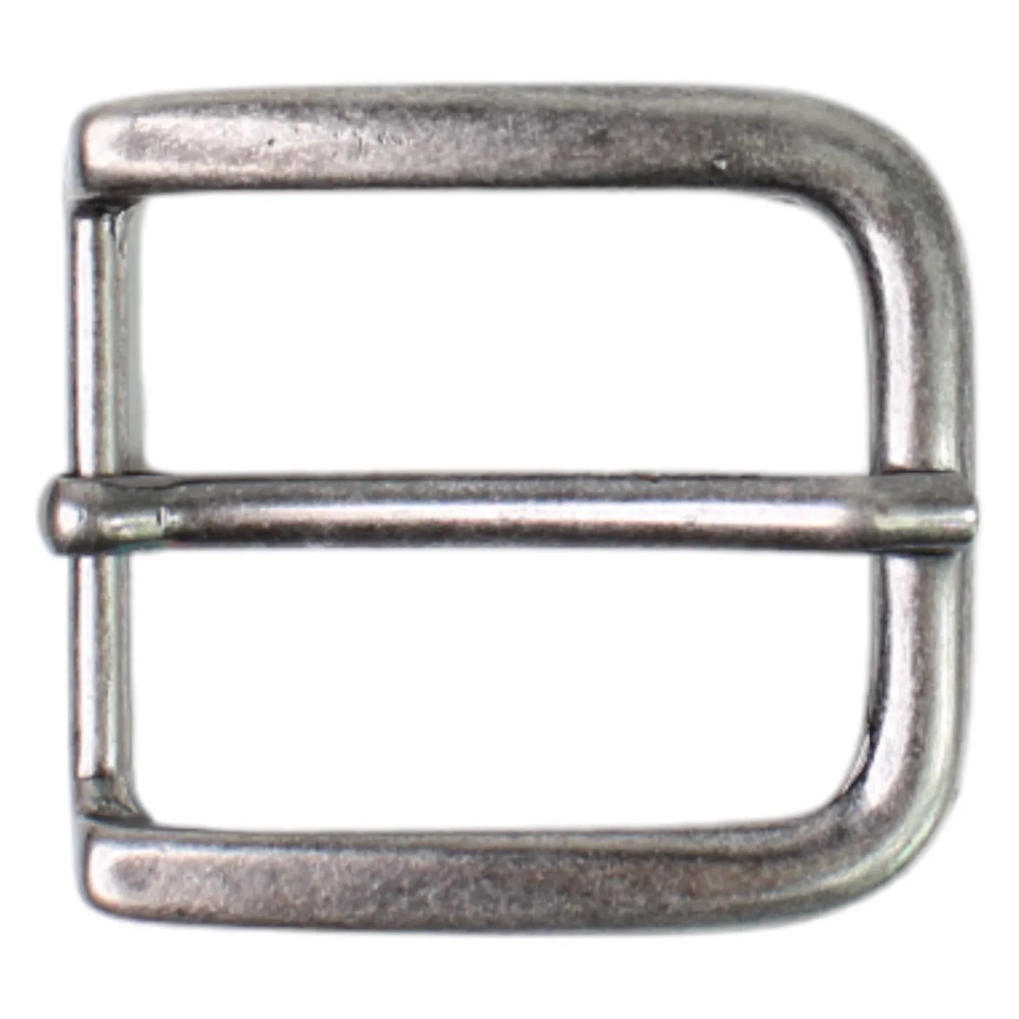 Klassische Gürtelschnalle in dunklem silber, Dornschnalle 4 cm